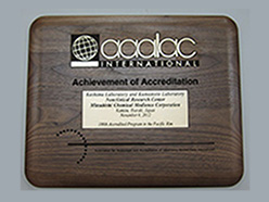 AAALAC Certification plaque